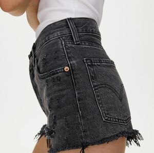 Levi's black 501 shorts